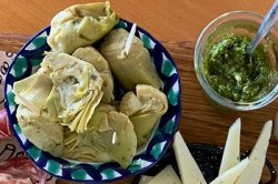 Mediterrane borrelplank (door reisleidster Marlies) 