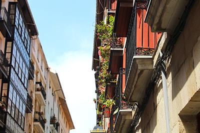 El casco viejo, de oude wijk van Bilbao