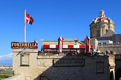 Fontanella Tea Garden, Mdina, Malta