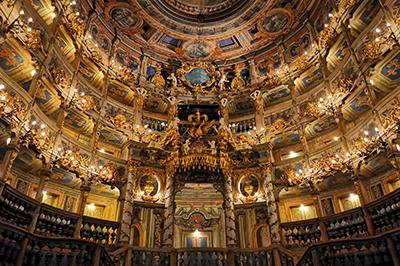 Het operahuis van Bayreuth, Duitsland