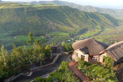 Sora Lodge in Lalibela, Ethiopië Sora Lodge in Lalibela, Ethiopië