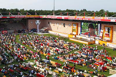 Een voetbal-woonkamer