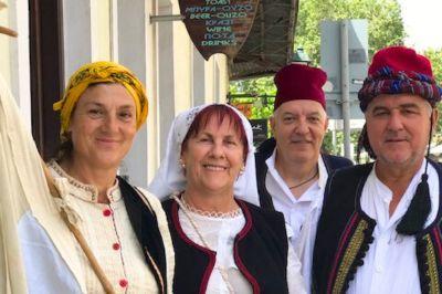 Feest in Nafpaktos, Griekenland