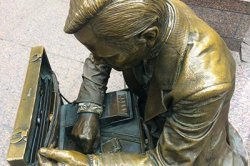 The Double Check Businessman, New York, Amerika The Double Check Businessman, New York, Amerika