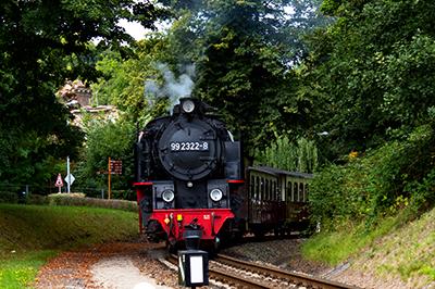 Molli, smalspoorlijn Kühlungsborn, Duitsland