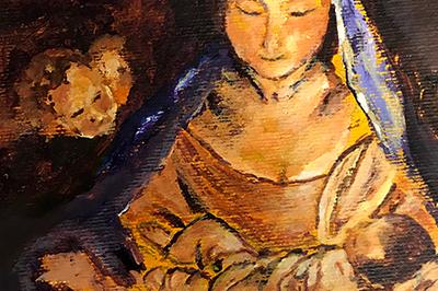 Madonna door reisleidster Astrid