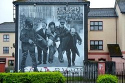 Bogside in Derry, Noord-Ierland