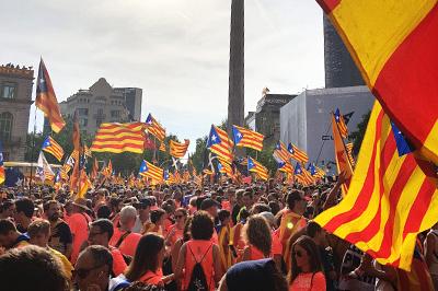 La Diada in Catalonië, Spanje (2018)