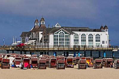 Seebrücke in Sellin, Duitsland