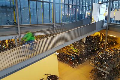 Radstation in Münster, Duitsland