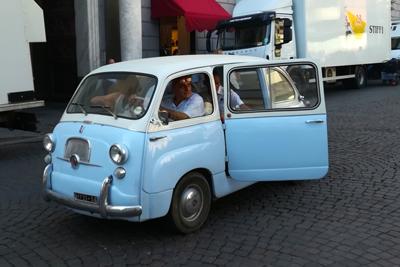 Filmset De geniale vriendin in Napels, juli 2019