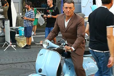 Filmset De geniale vriendin in Napels, juli 2019