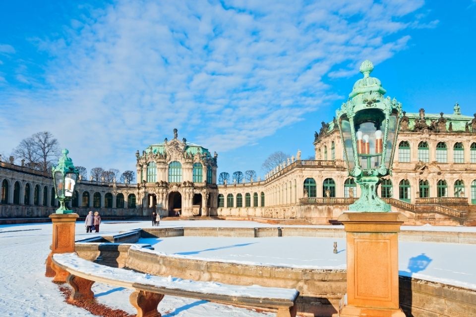 De barokke Zwinger in Dresden Duitsland