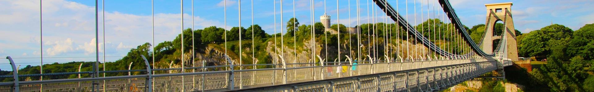 De Clifton suspension bridge in Bristol