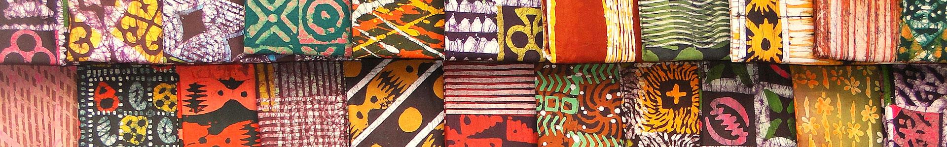 batikstoffen in Ghana