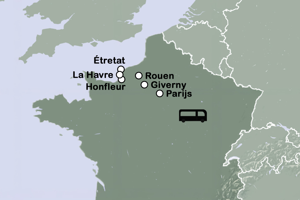 Routekaart Impressionisme in Frankrijk