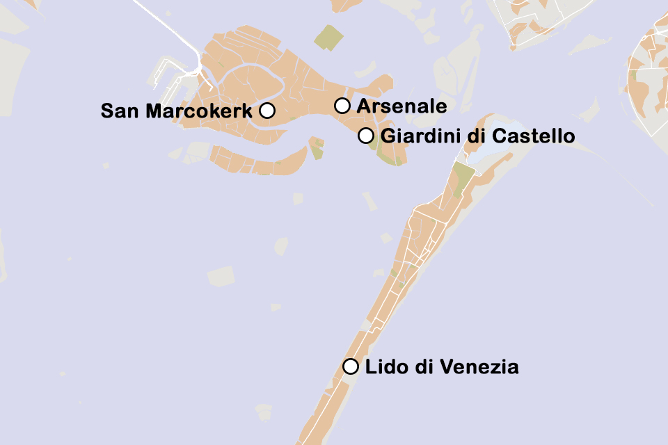 Routekaart Biennale di Venezia