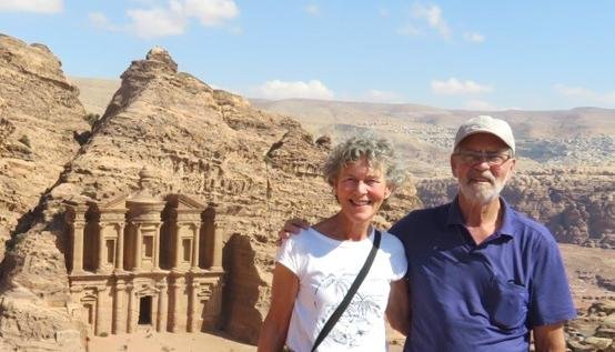 Wim en Lia Zondag in Jordanië | Foto Wim Zondag Wim en Lia Zondag in Jordanië | Foto Wim Zondag