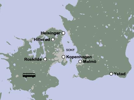 Routekaart Zomer rond de Sont