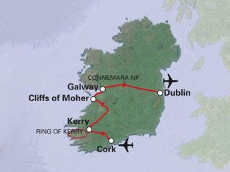 Routekaart Ierland at a slow pace Routekaart Ierland at a slow pace