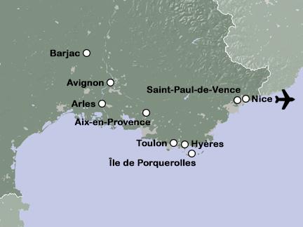 Routekaart Hedendaagse kunst en architectuur in Zuid-Frankrijk