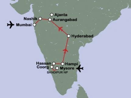 Routekaart Ontdek de Indiase Dekan