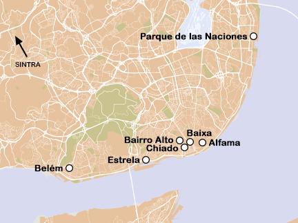 Routekaart Kunst en architectuur in Lissabon