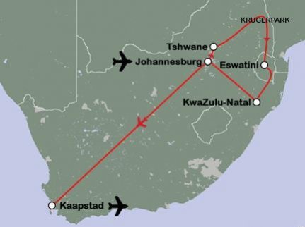 Routekaart Het verhaal van Zuid-Afrika