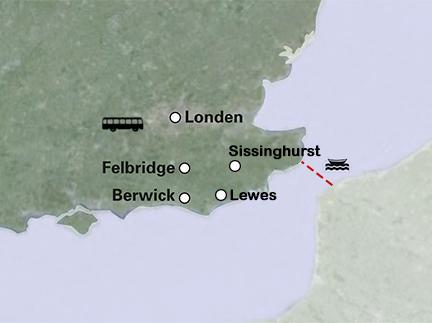 Routekaart De Bloomsbury Group