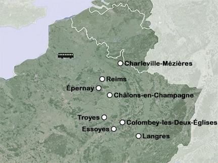 Routekaart Proef de Champagne!