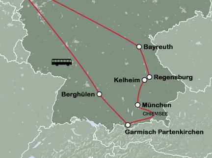 Routekaart Betoverend Beieren