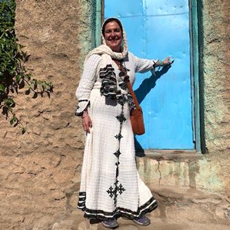 SRC-reisleidster Claudia in Ethiopië