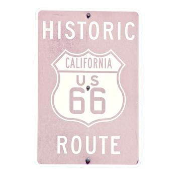 Bord Route 66 in Amerika