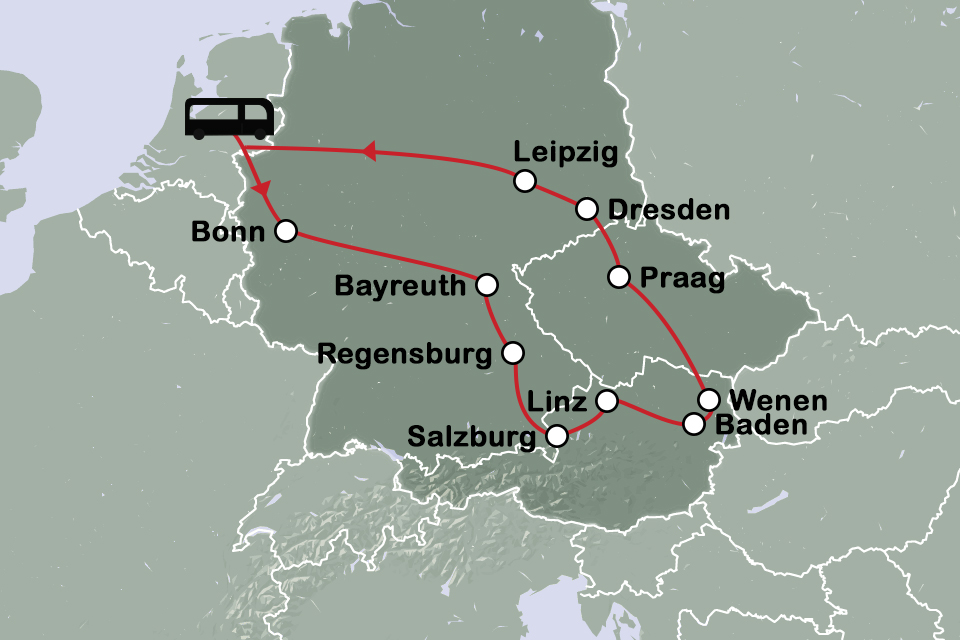 Routekaart In het voetspoor van de componisten