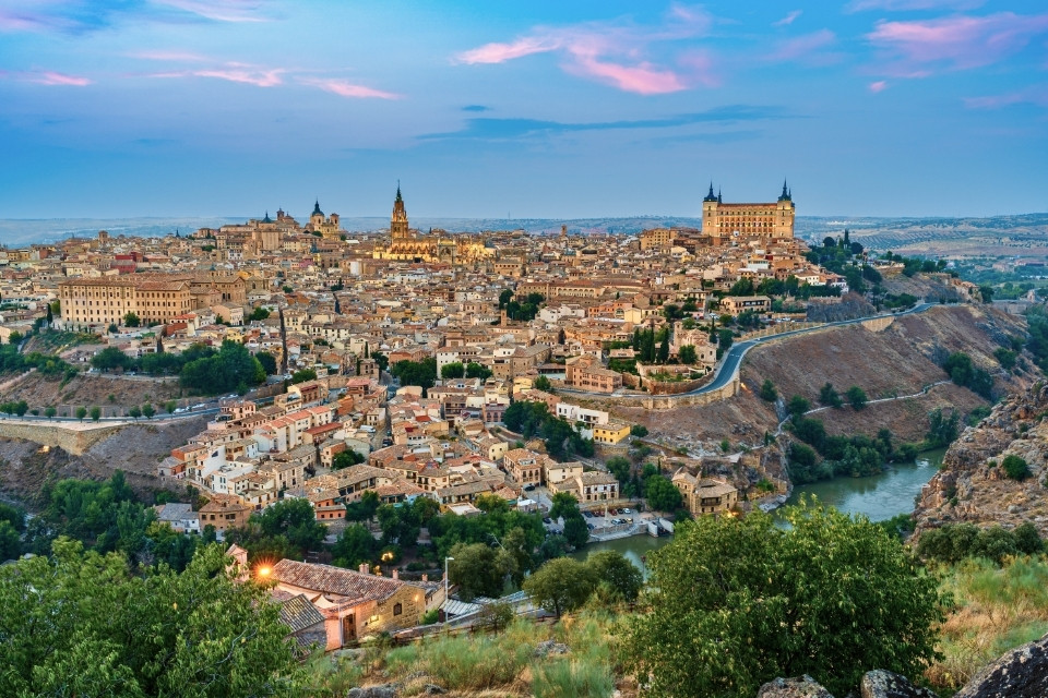 Zicht op Toledo Spanje