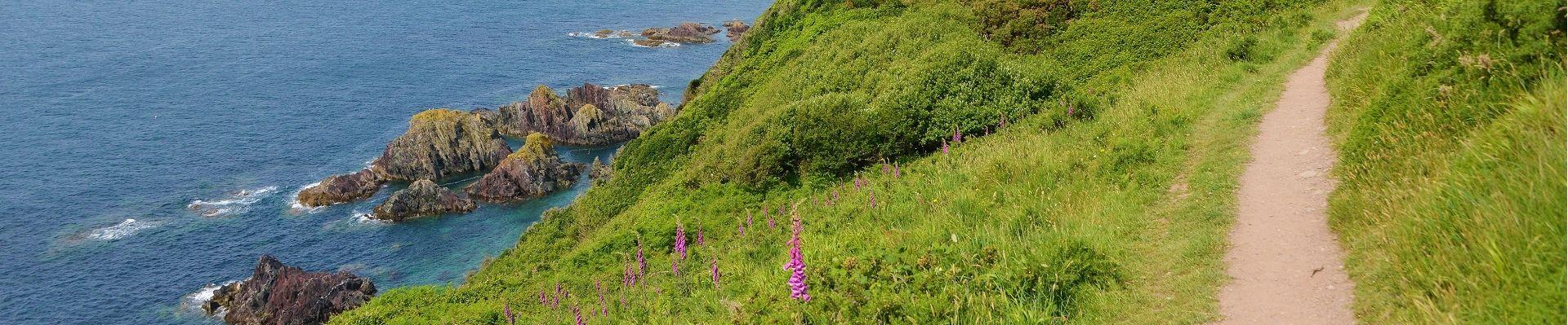South West Coast Path bij Looe, Groot-Brittannië