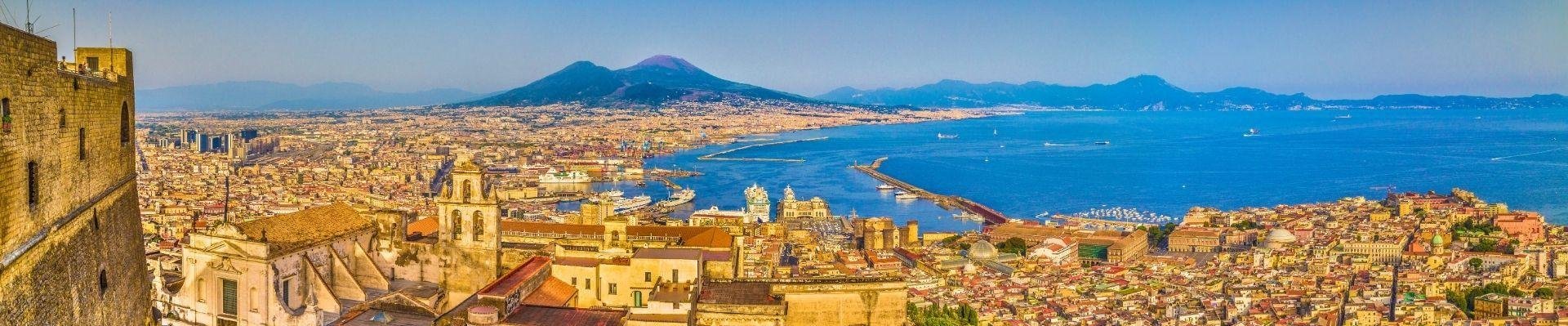 Napels aan de Golf van Napels Italië