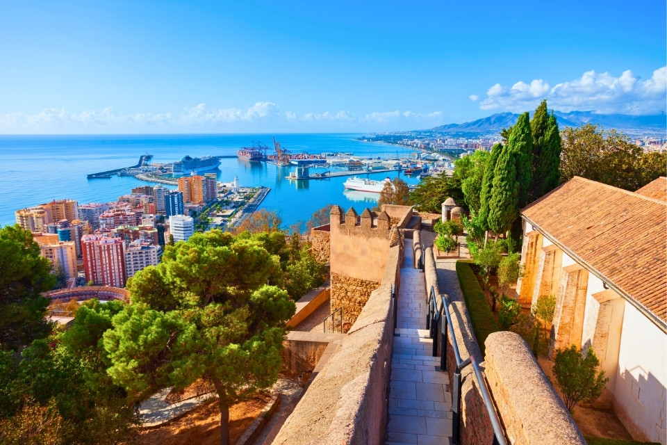 Castillo de Gibralfaro in Málaga, Spanje