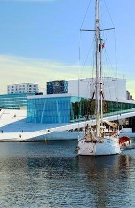 Oslo, Oslofjord, Opera, Noorwegen Oslo, Oslofjord, Opera, Noorwegen
