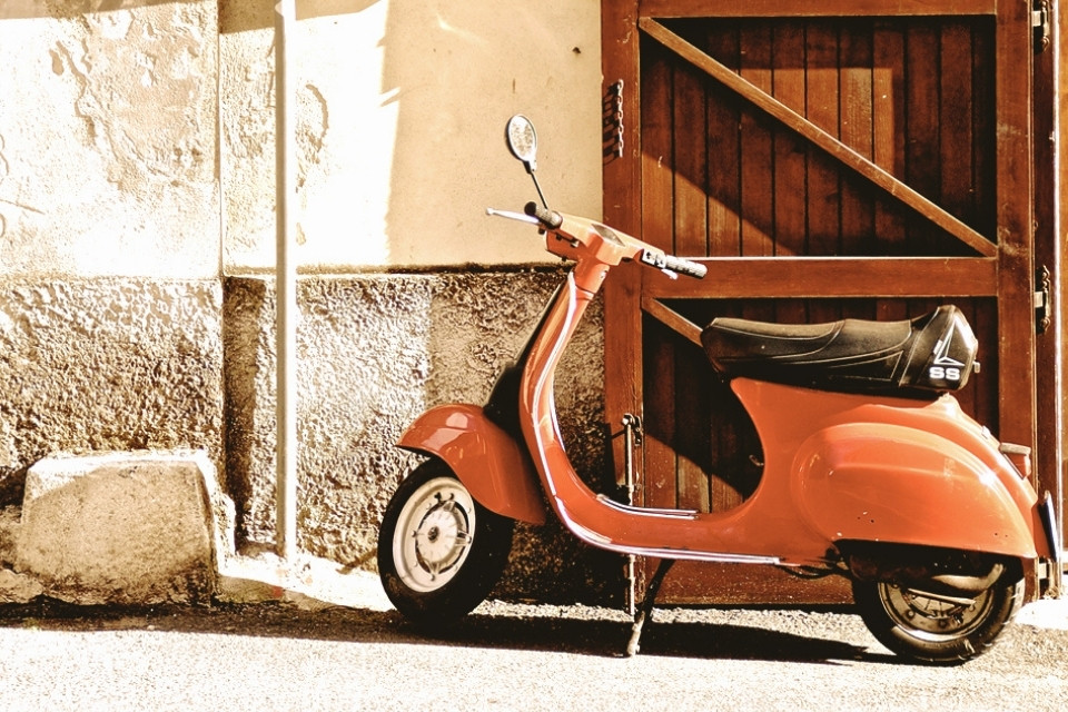 Straatbeeld in Emilia-Romagna, Italië