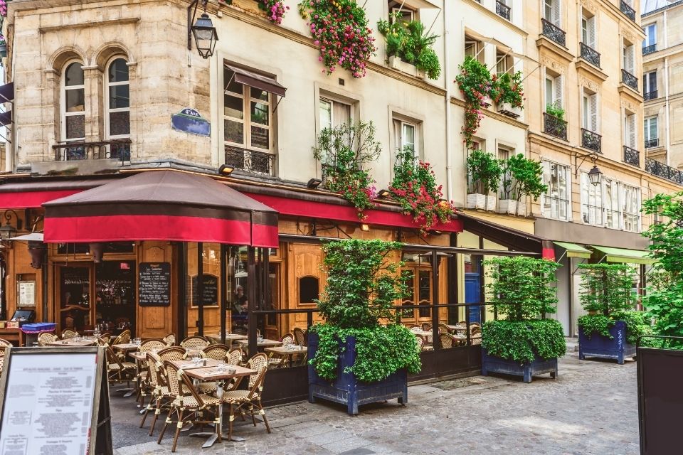 Bistrot in Parijs, Frankrijk
