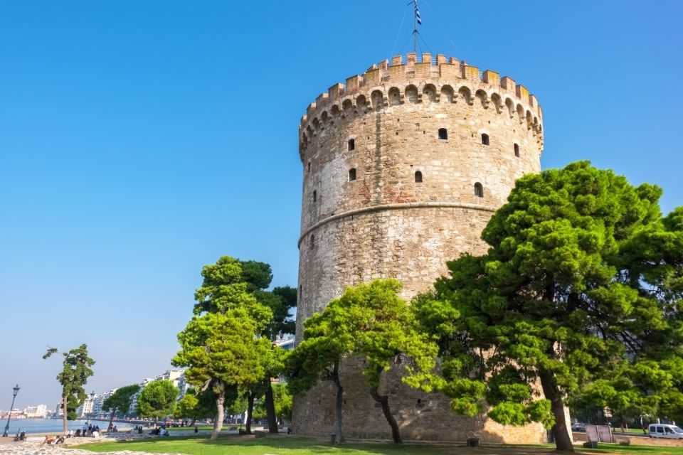 Witte toren in Thessaloniki, Griekenland