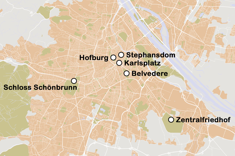 Routekaart Jugendstil in Wenen 