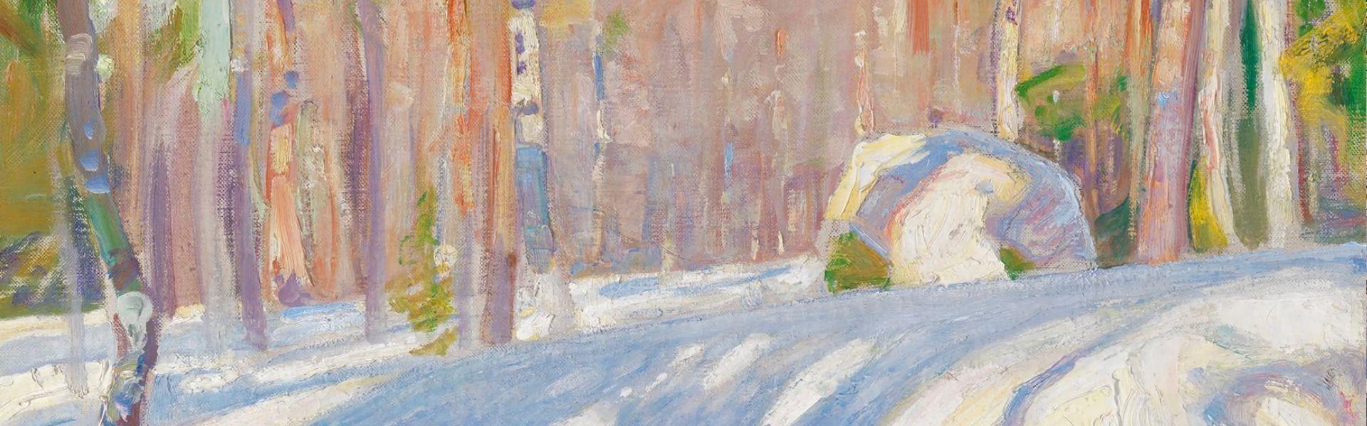 Pekka Halonen, Winterlandschap in de zon, 1911, Finnish National Gallery Collection. Ateneum Art Museum, Helsinki