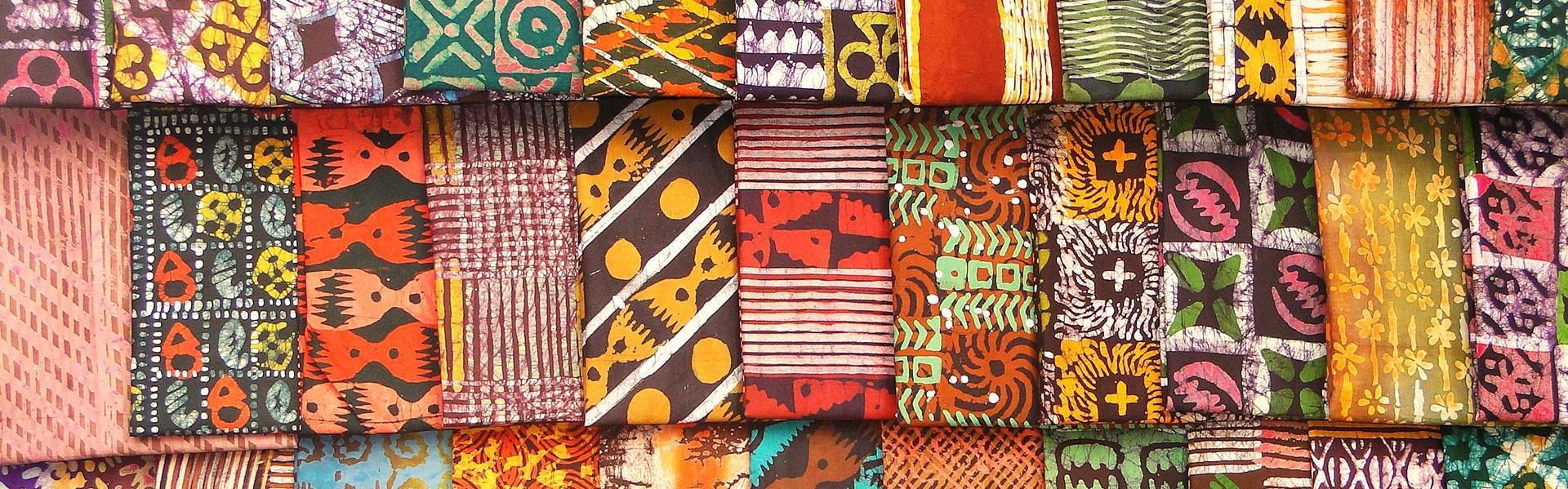 Batik-stoffen in Ghana