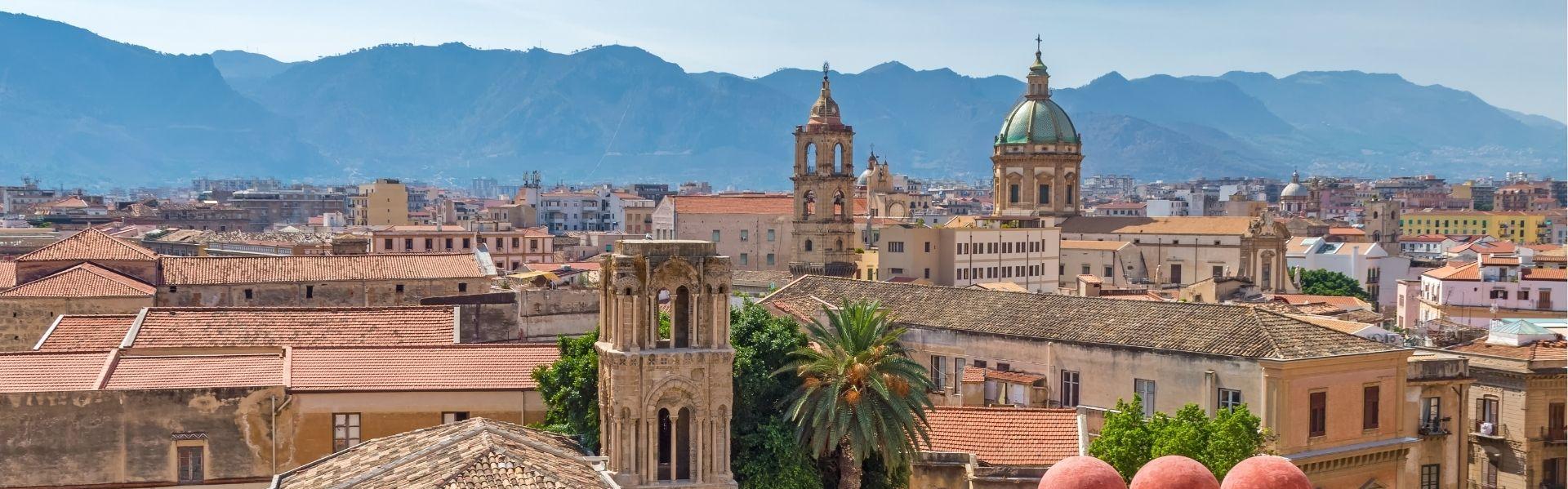 Skyline van Palermo, Italië