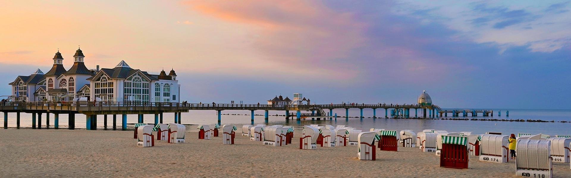 Strandpaviljoen Sellin op Rügen, Duitsland