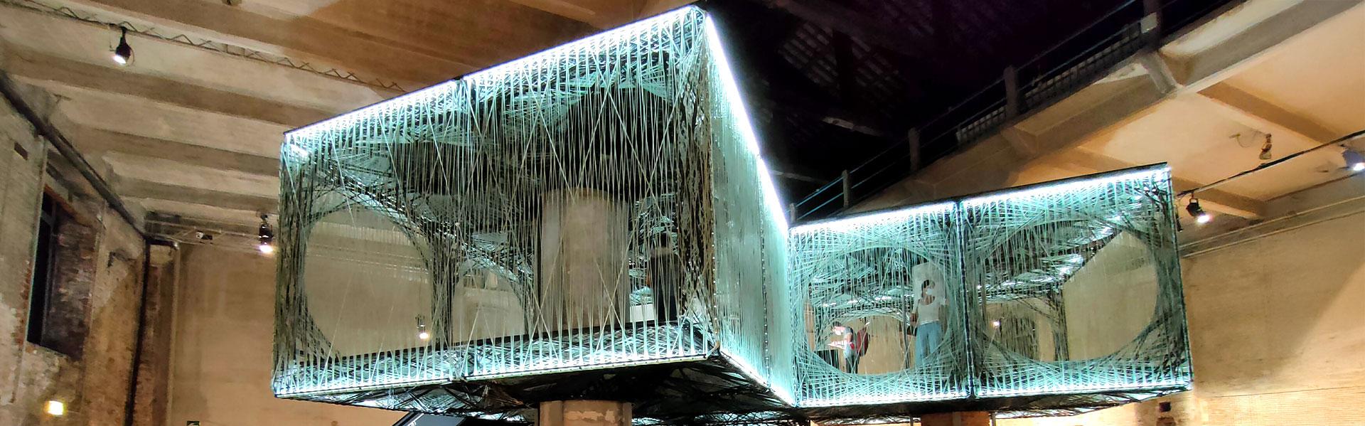 Architectuurbiënnale 2021: Bijdrage van Achim Menges en Niccòlo Dambrosio, Maison Fibre