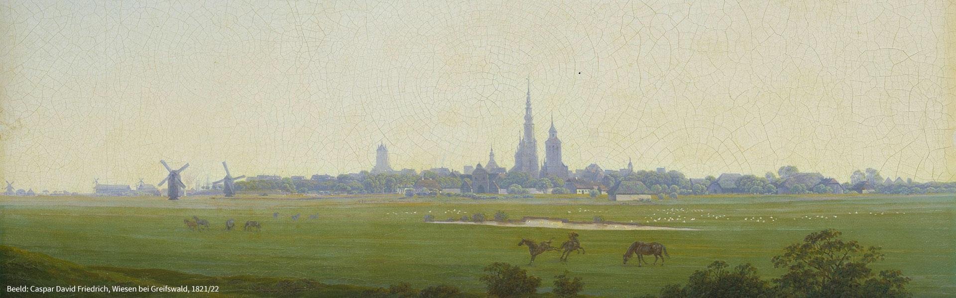 Caspar David Friedrich, Wiesen bei Greifswald, 1821/22, Foto: Elke Walford