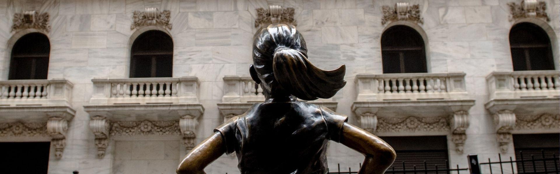 Fearless girl van Kirsten Visbal in New York